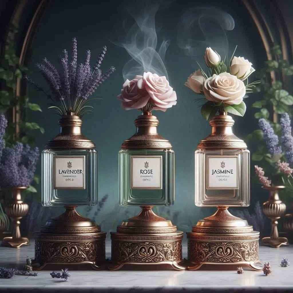 Bouquet of Healing Trio Set — Backflow Cones of Premium Incense