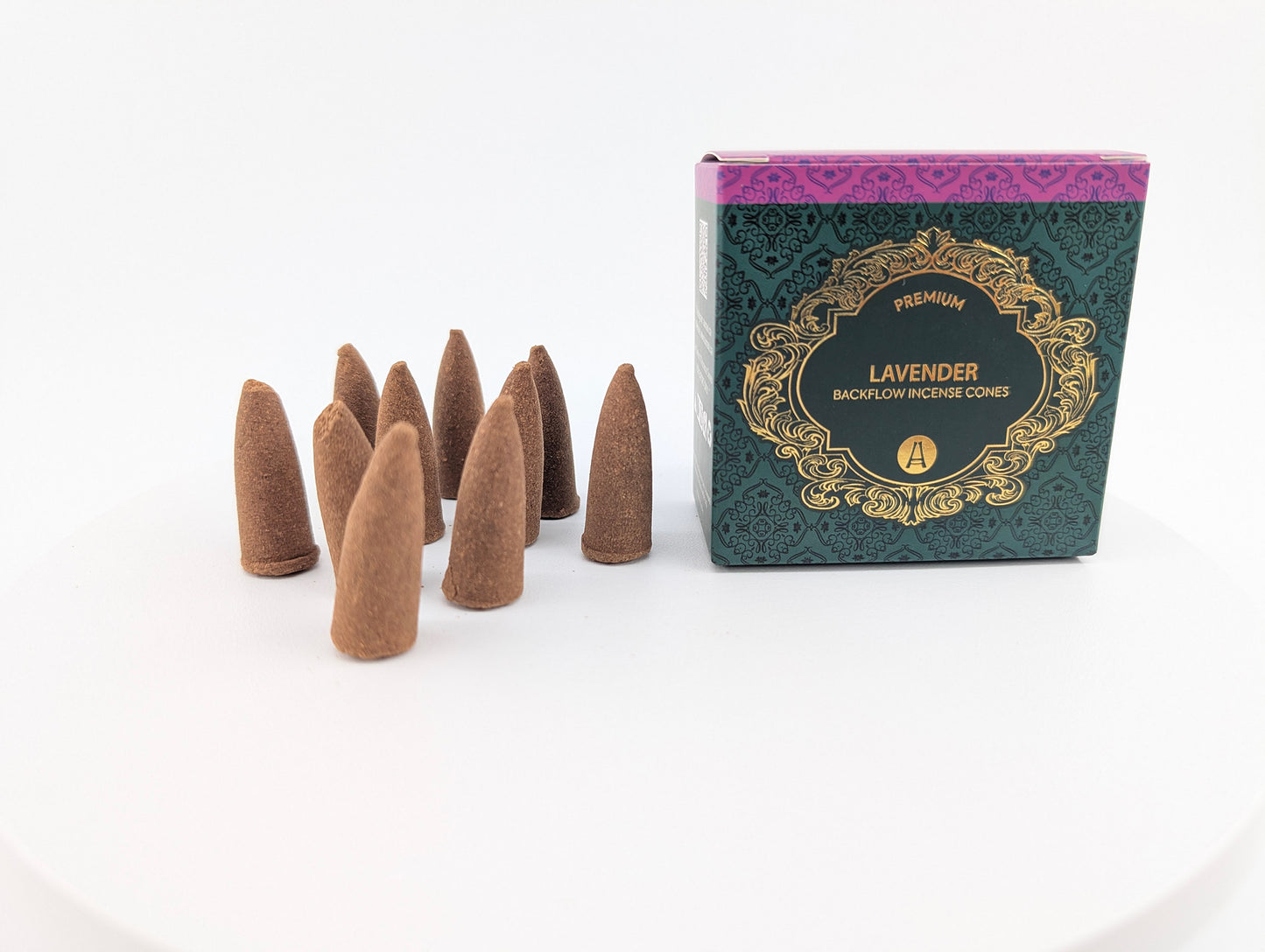 Lavender Backflow Cones of Premium Incense