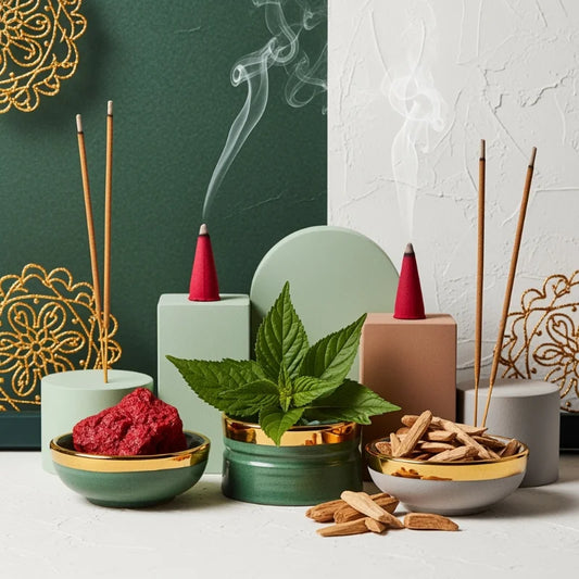 Sacred Earth Trio — Backflow Cones of Premium Incense