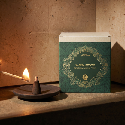 Sandalwood (Chandan) Backflow Cones of Premium Incense