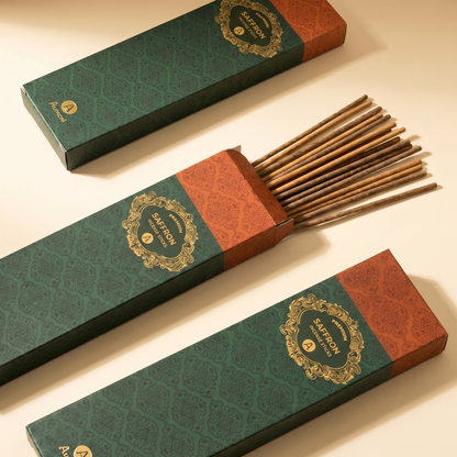 Saffron (Kesar Chandan) Sticks of Premium Incense