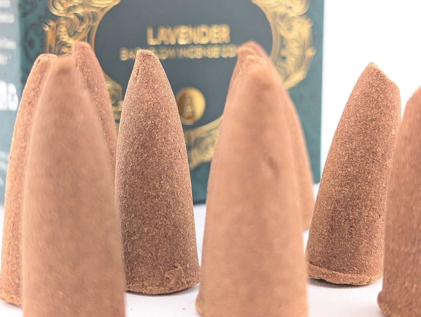 Conos de incienso premium con reflujo de lavanda 