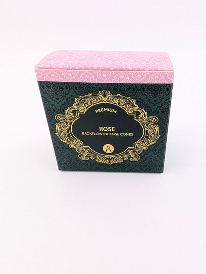 Rose Backflow Cones of Premium Incense