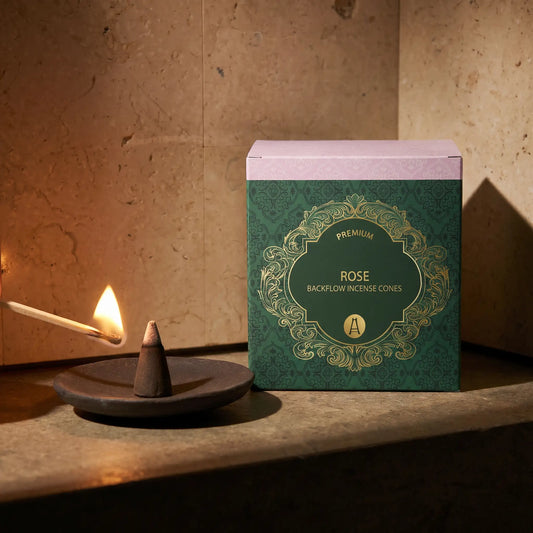 Rose Backflow Cones of Premium Incense