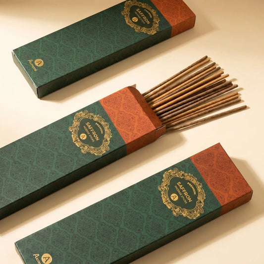 Saffron (Kesar Chandan) Sticks of Premium Incense